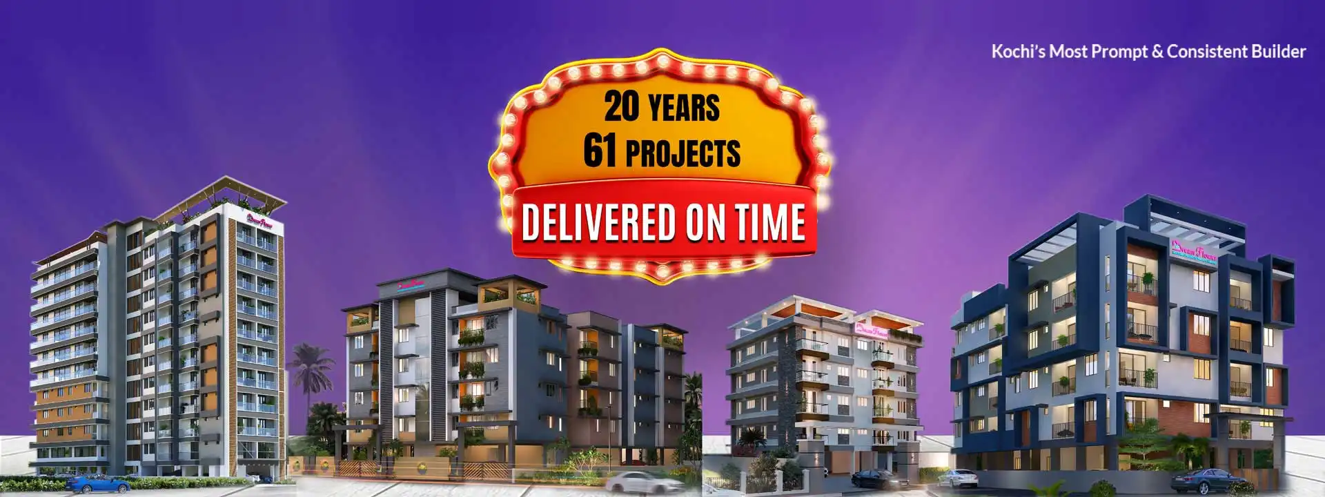 Flats,Villas & Apartments in Cochin, Flats for sale in Kochi,Luxury