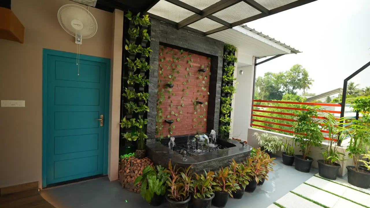 Comfortable living space at the villa