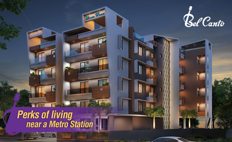 flats near metro station