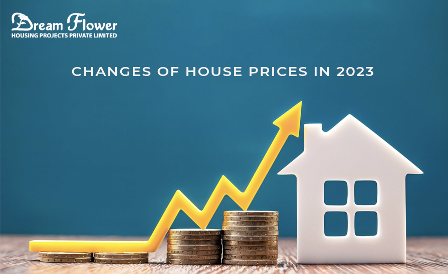 Changes of house prices in 2023