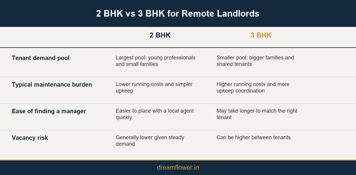 2 BHK vs 3 BHK comparison for NRI landlords renting out a Kochi apartment